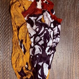 The Limited Red and Purple Scarf